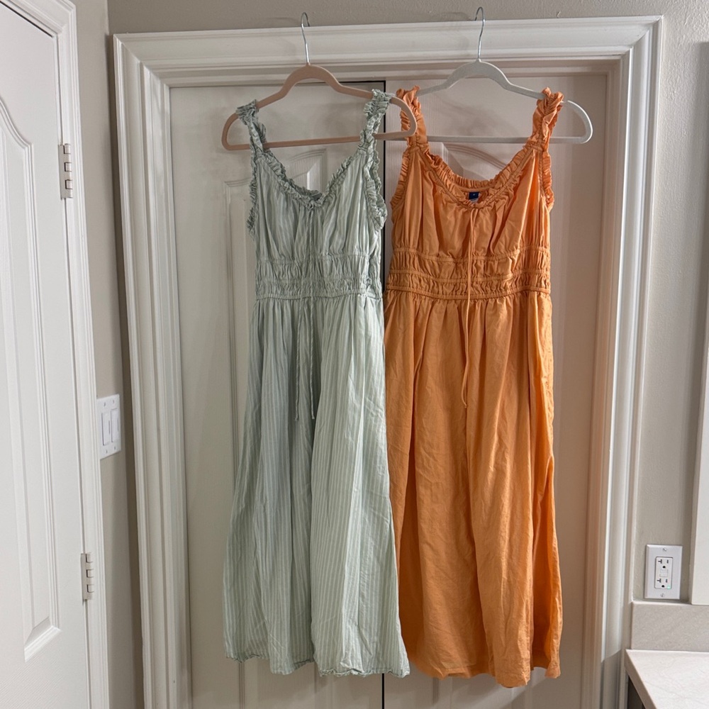 Set of TWO cotton midis